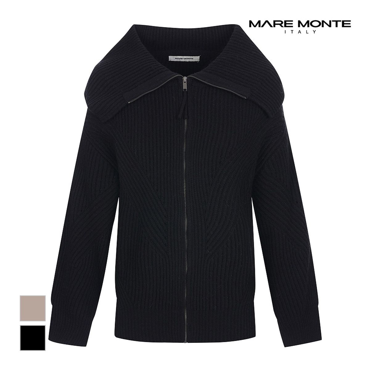 마레몬떼(MAREMONTE) 카라넥 집업니트가디건_M22OMKC20P0