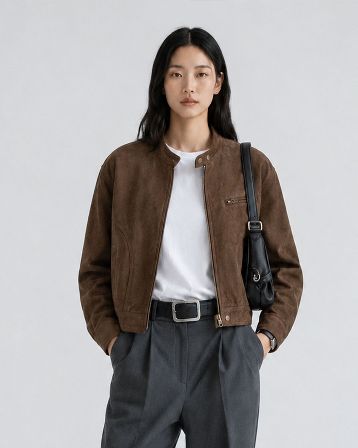 모아(MOAA) Suede Track rider (Dark brown)