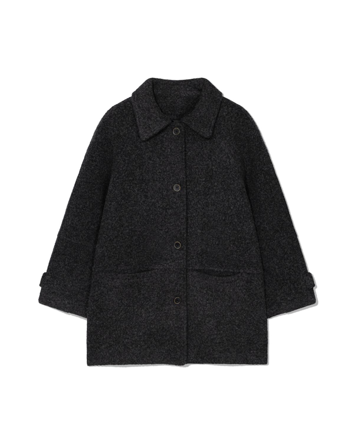 모아(MOAA) Boucle Wool coat (Charcoal)