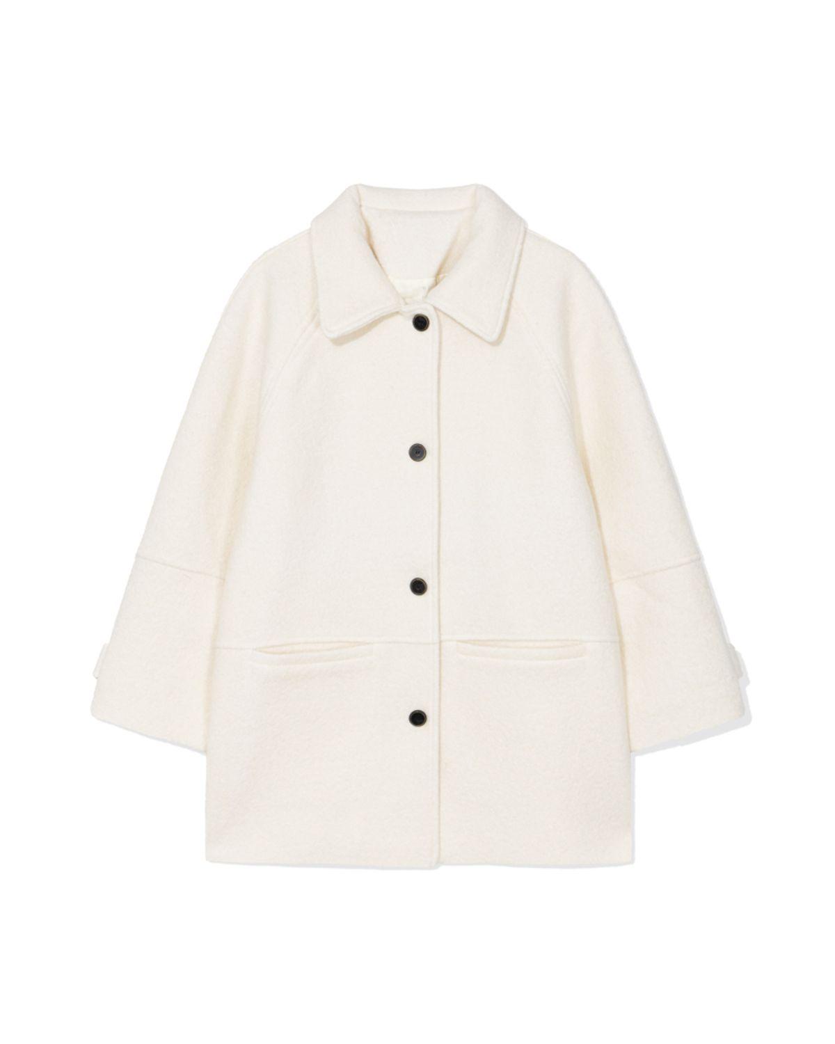 모아(MOAA) Boucle Wool coat (Cream)