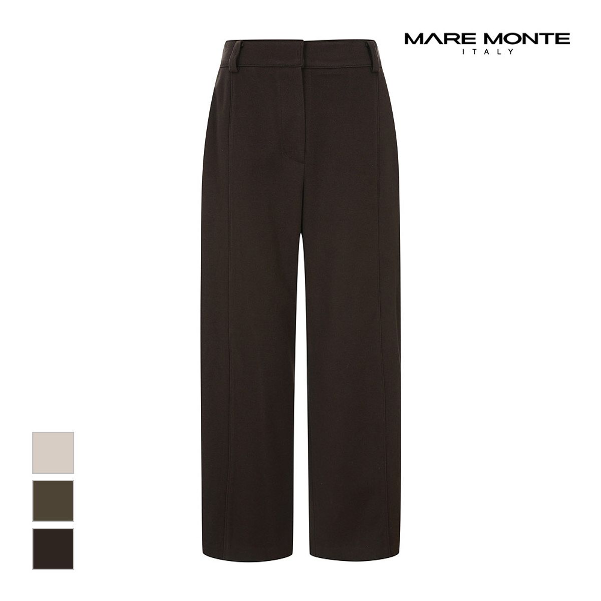 마레몬떼(MAREMONTE) 절개라인 일자 팬츠_M23NMSL38S0