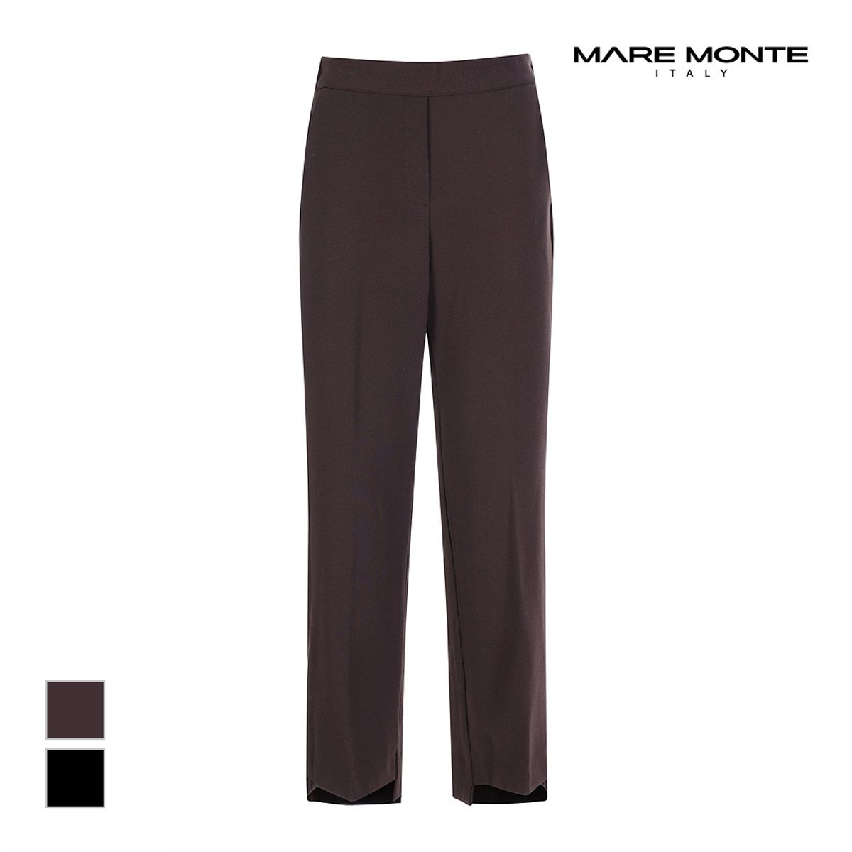 마레몬떼(MAREMONTE) 밑단 컷팅 뒷밴딩 팬츠_M21DMSL45B0