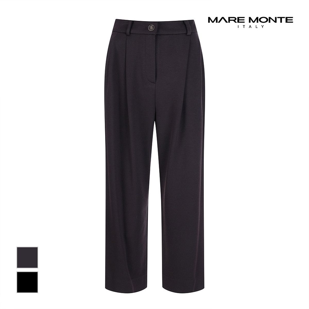 마레몬떼(MAREMONTE) 이중핀턱라인 스판팬츠_M21NMSL28S0