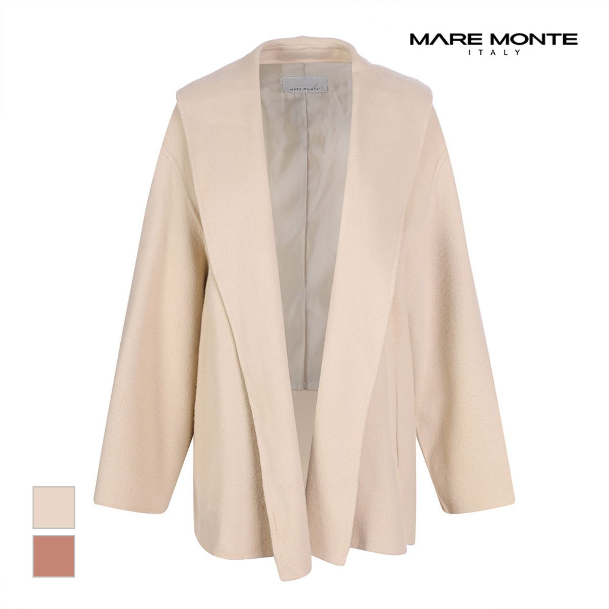 마레몬떼(MAREMONTE) 숄카라 벨티드 코트_M21OMCT20P0