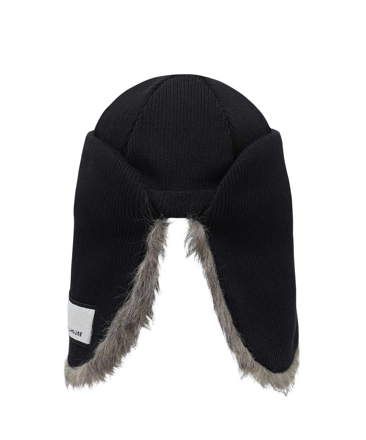 더바이닐하우스(THEVINYLHOUSE) FUR EARFLAP BEANIE BLACK