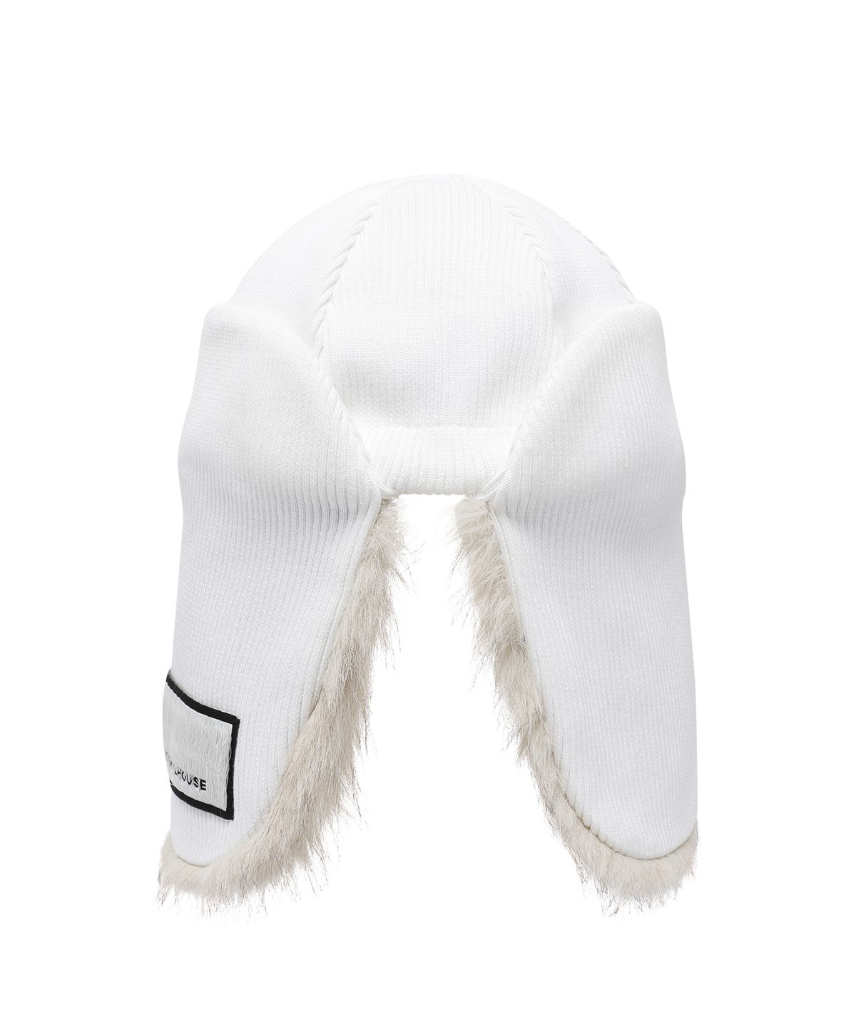 더바이닐하우스(THEVINYLHOUSE) FUR EARFLAP BEANIE IVORY
