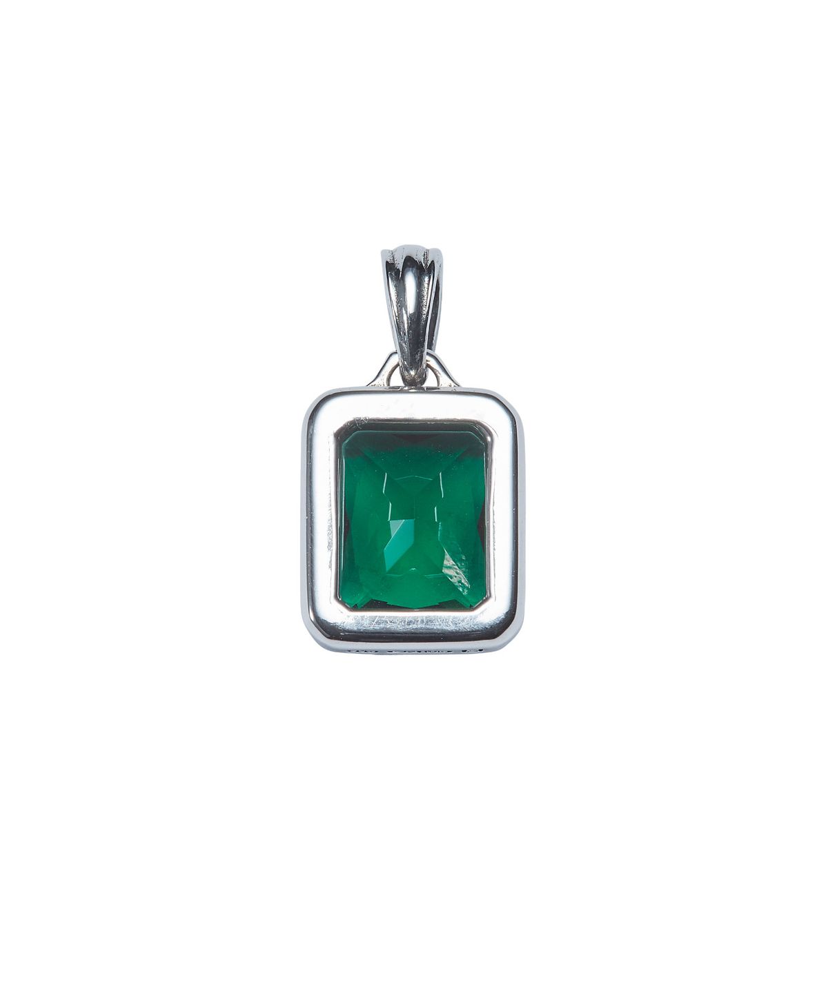 스팅925(STING925) Green Emerald Cut Pendant