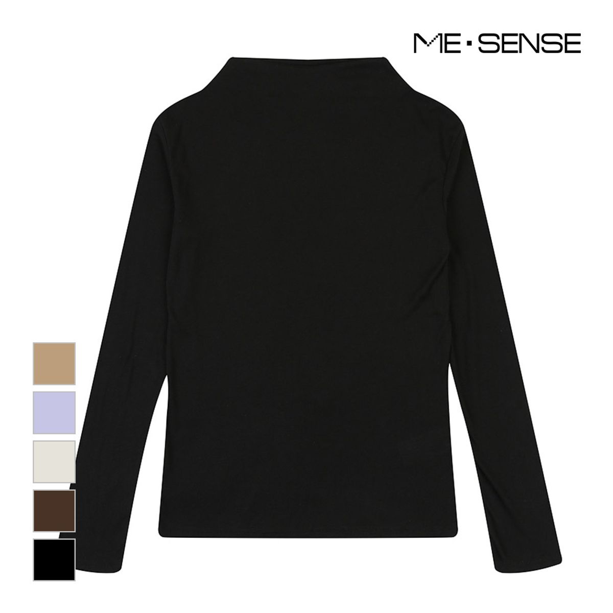 미센스(MESENSE) 보트넥 디자인 티셔츠_MB2YTSP211Z