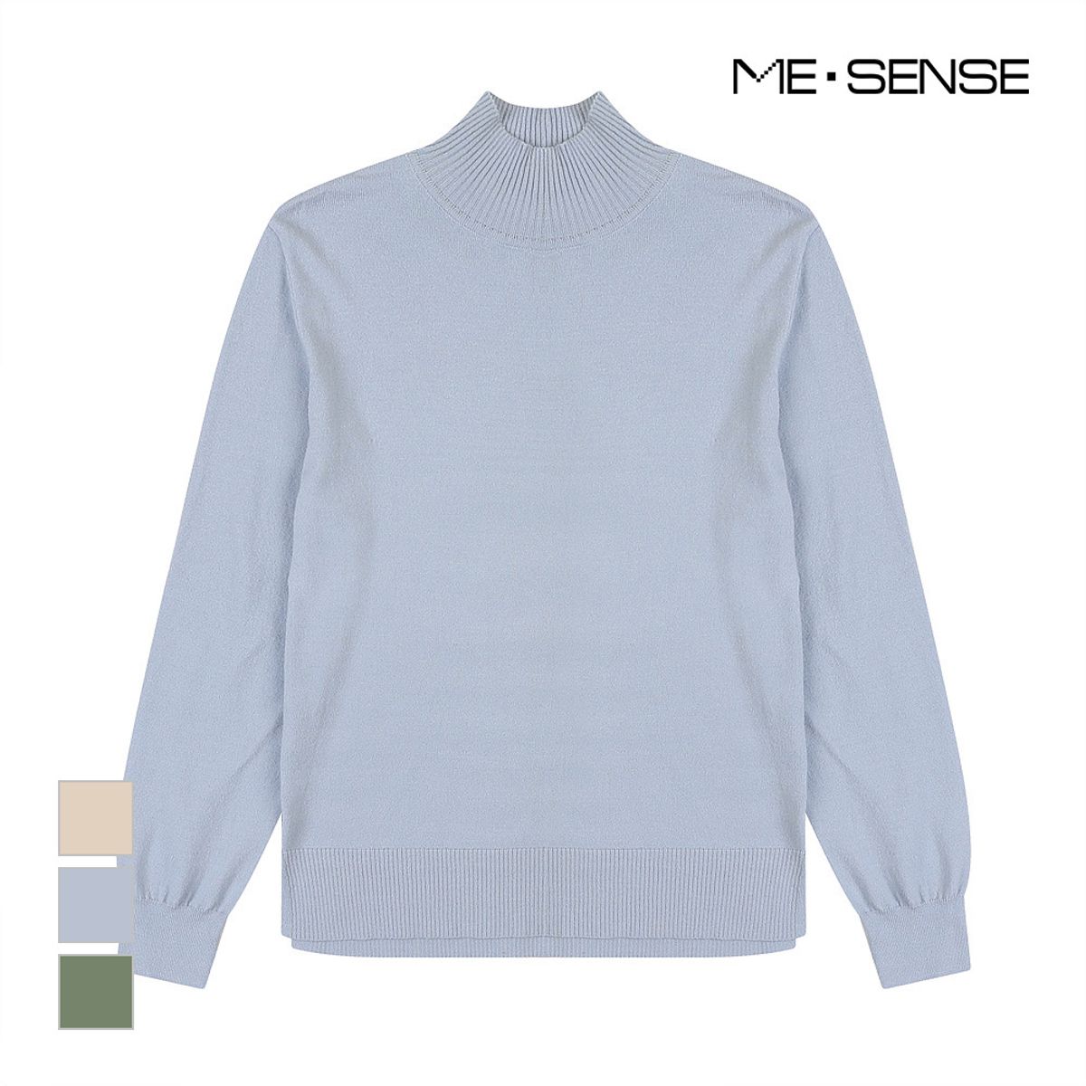 미센스(MESENSE) 하이넥 디자인 니트_MB2ZKNPD12Z