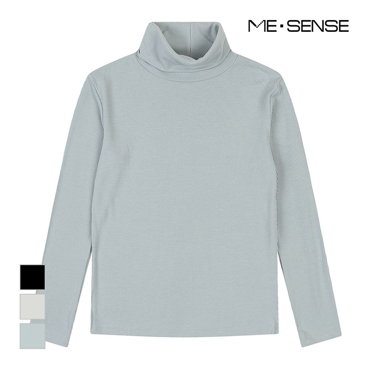 미센스(MESENSE) 슬림 폴라넥 티셔츠_MB2ZTSP212Z