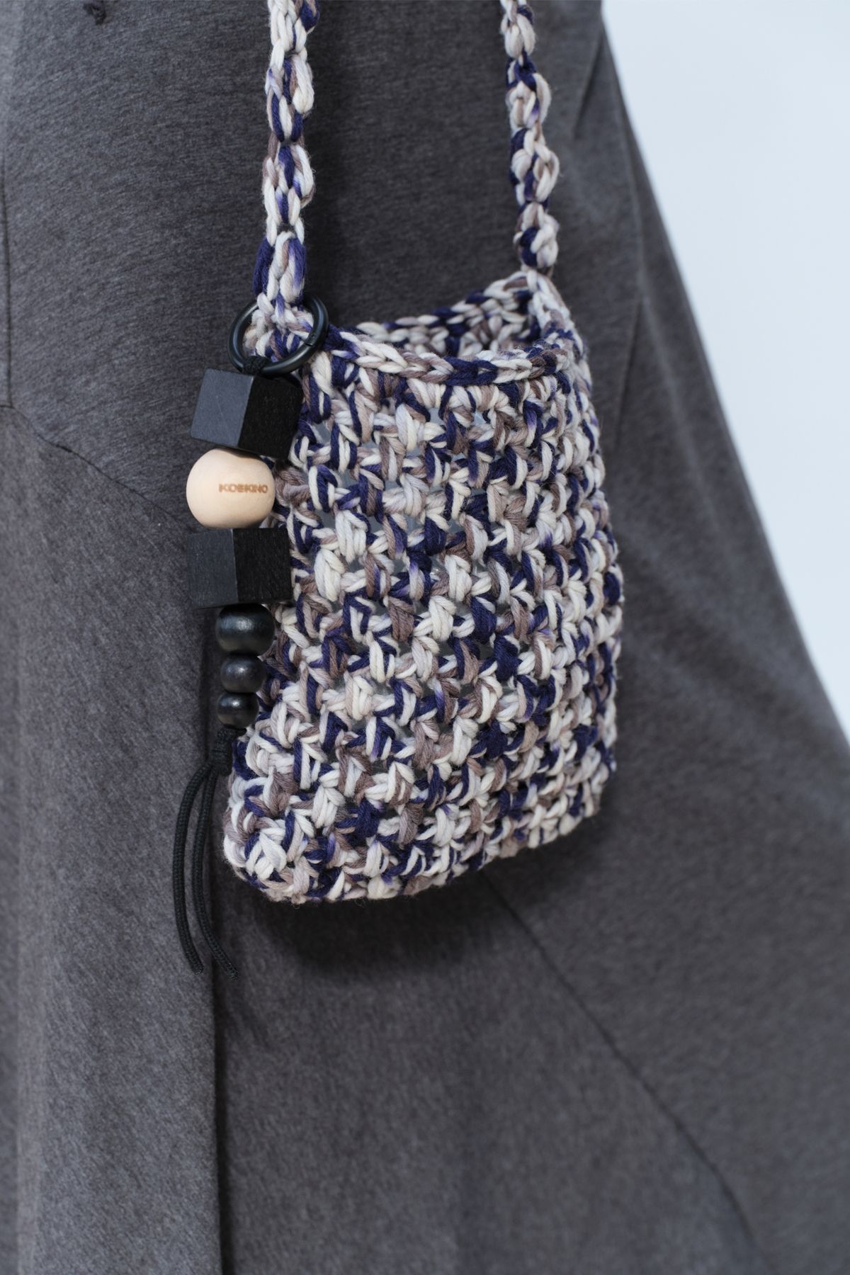 콥키노(KOBKINO) HANDMADE MELANGE WEAVE BAG