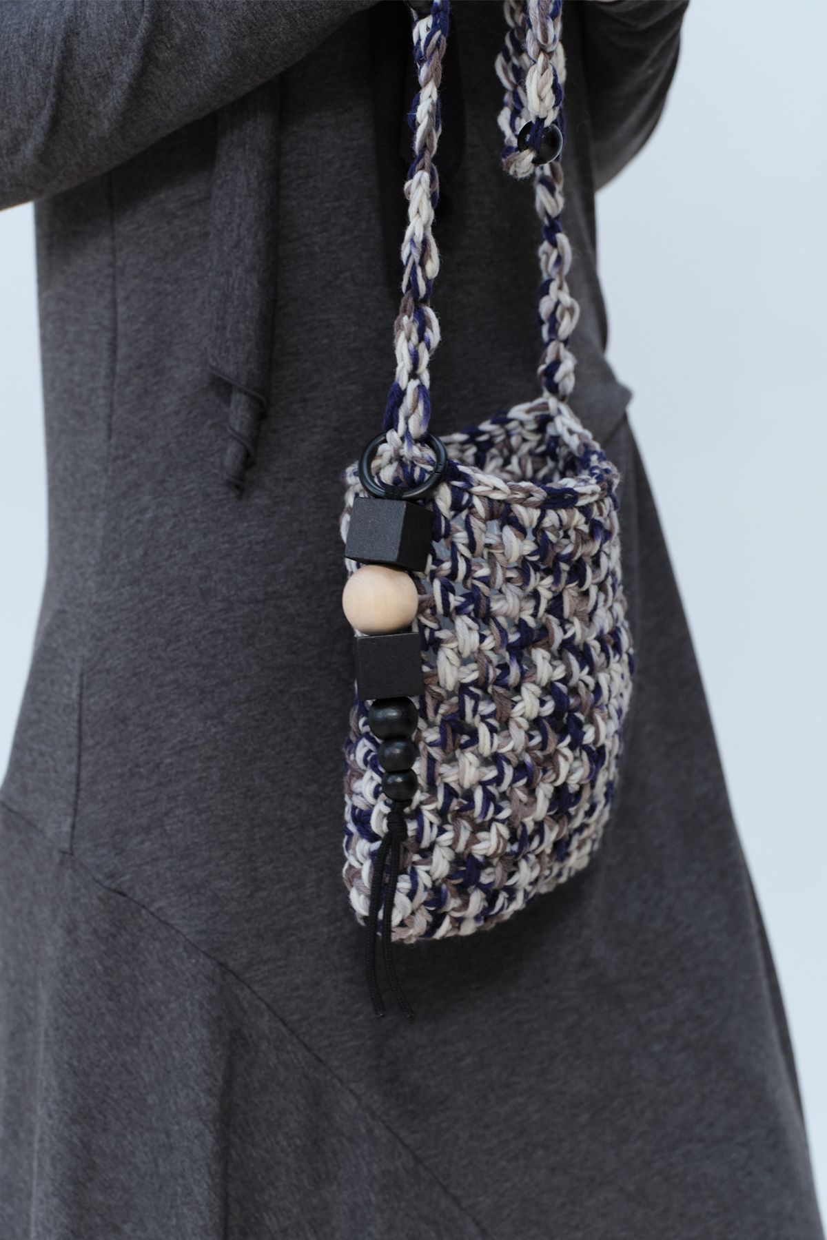 콥키노(KOBKINO) HANDMADE MELANGE WEAVE BAG
