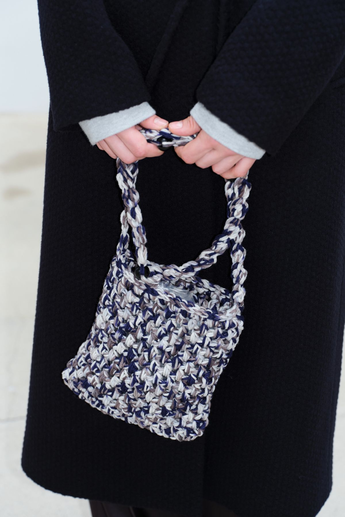 콥키노(KOBKINO) HANDMADE MELANGE WEAVE BAG