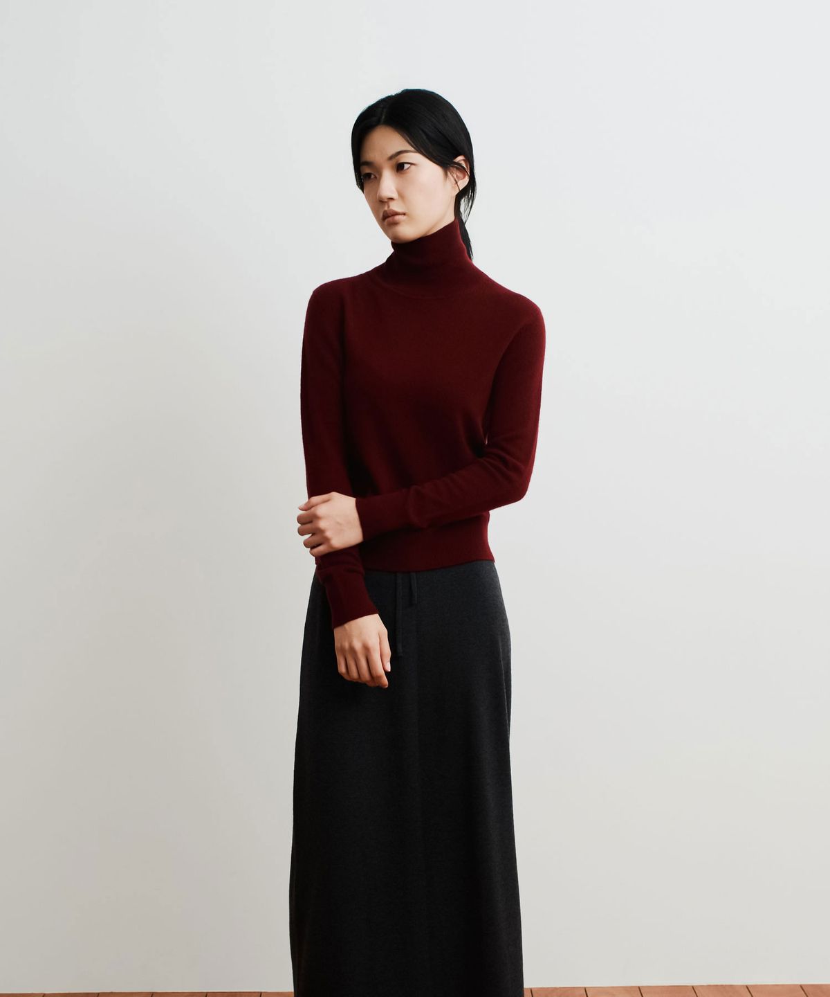 더니트컴퍼니(THEKNITCOMPANY) (우먼) 브뢰유 베이비 캐시미어 터틀넥 4color