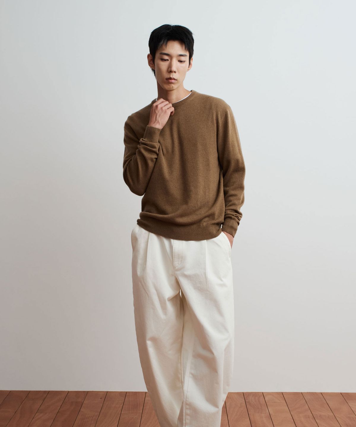더니트컴퍼니(THEKNITCOMPANY) (M) 브뢰유 베이비 캐시미어 크루넥 6color