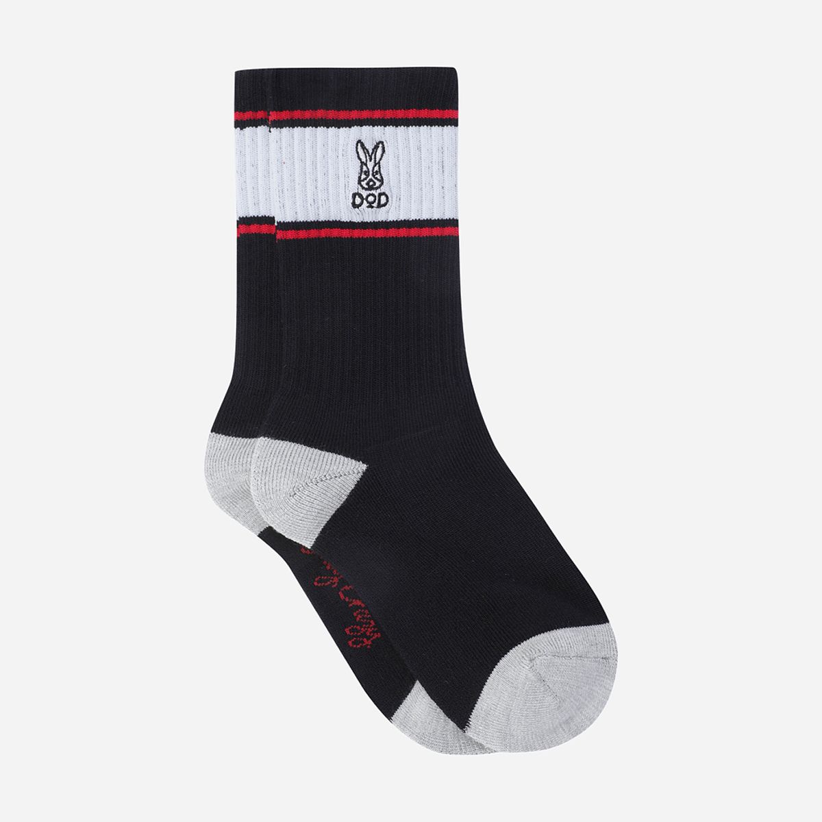 디오디(DOD) 스트라이프 울 삭스(BLACK)