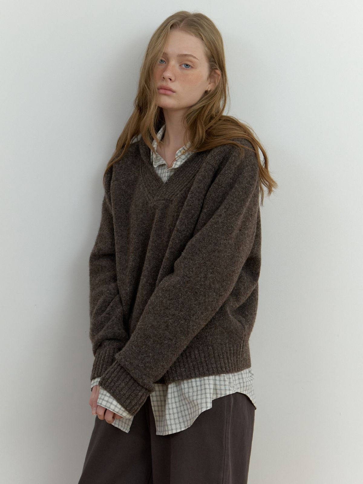 더미튼(THEMITTEN) Verre sailor knit (brown)
