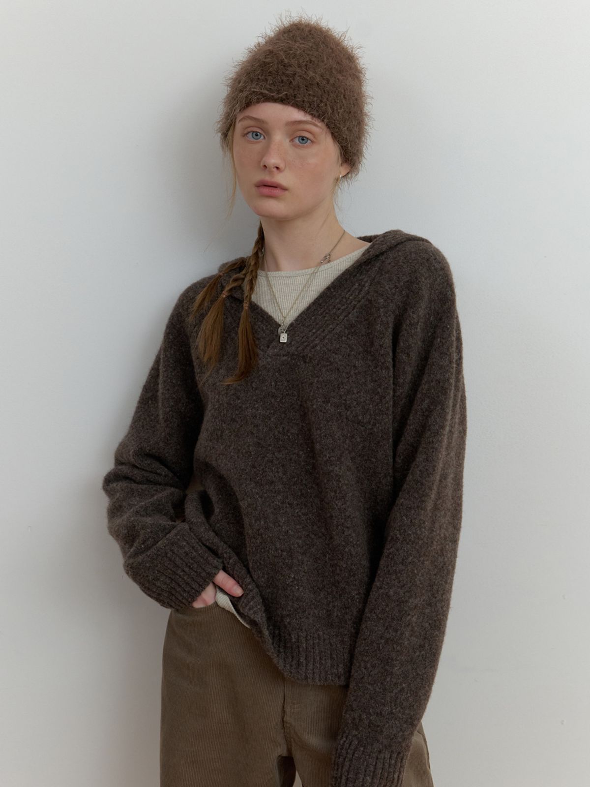 더미튼(THEMITTEN) Verre sailor knit (brown)