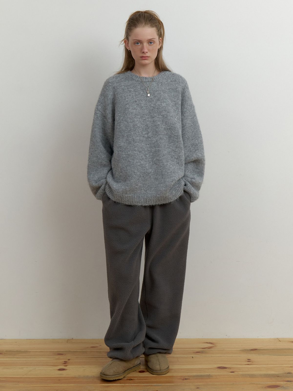 더미튼(THEMITTEN) Vert overfit knit (gray)
