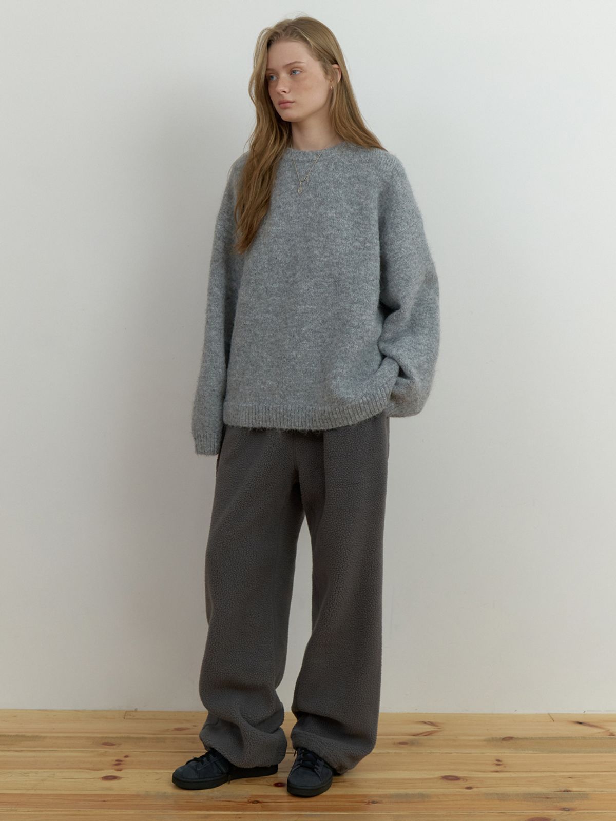 더미튼(THEMITTEN) Vert overfit knit (gray)