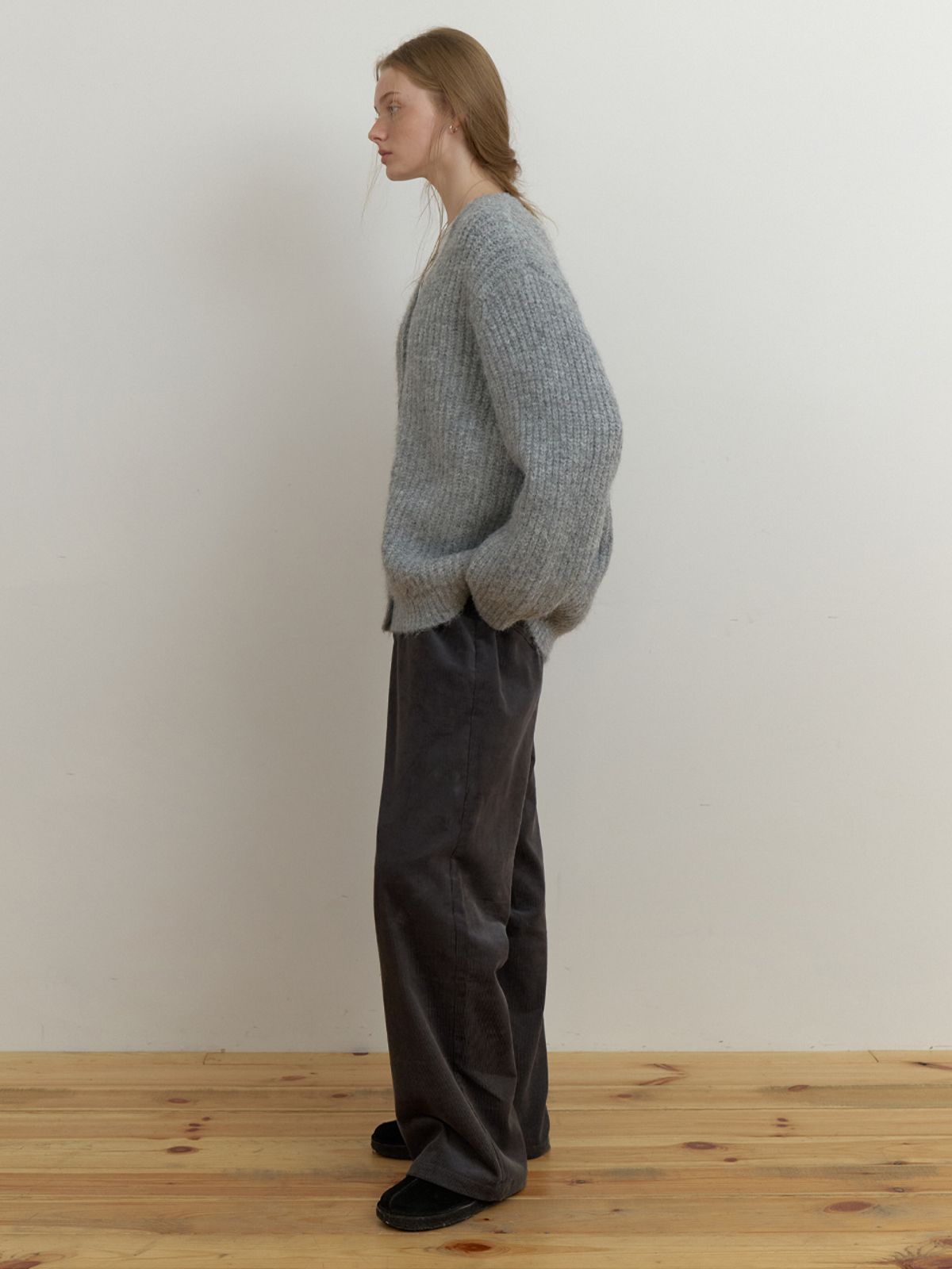 더미튼(THEMITTEN) Chord v cardigan (melange gray)
