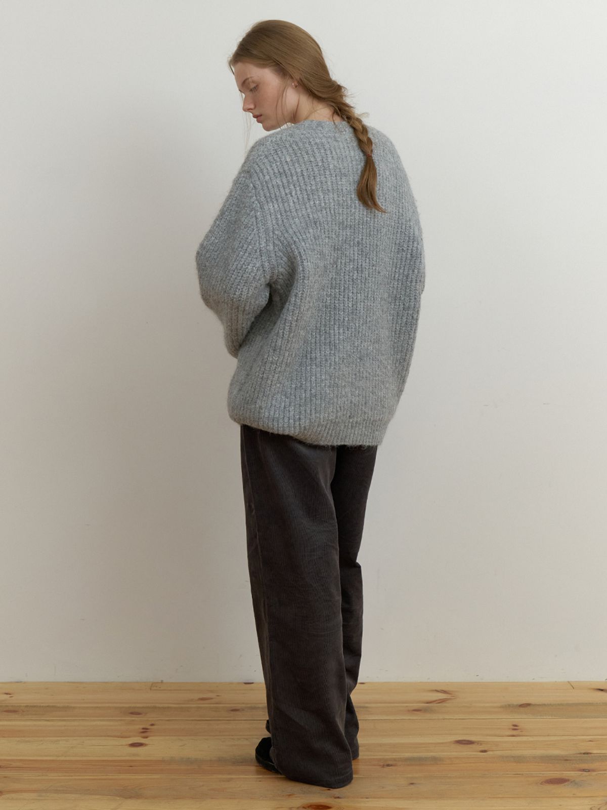 더미튼(THEMITTEN) Chord v cardigan (melange gray)