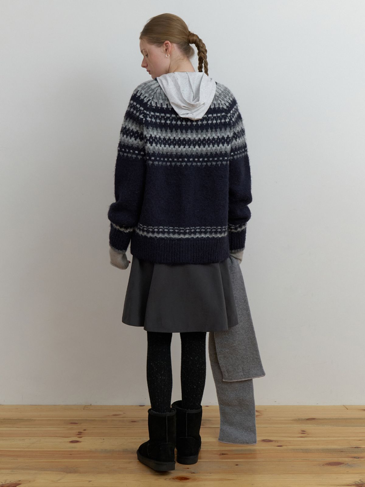 더미튼(THEMITTEN) Swed nordic cardigan (navy)