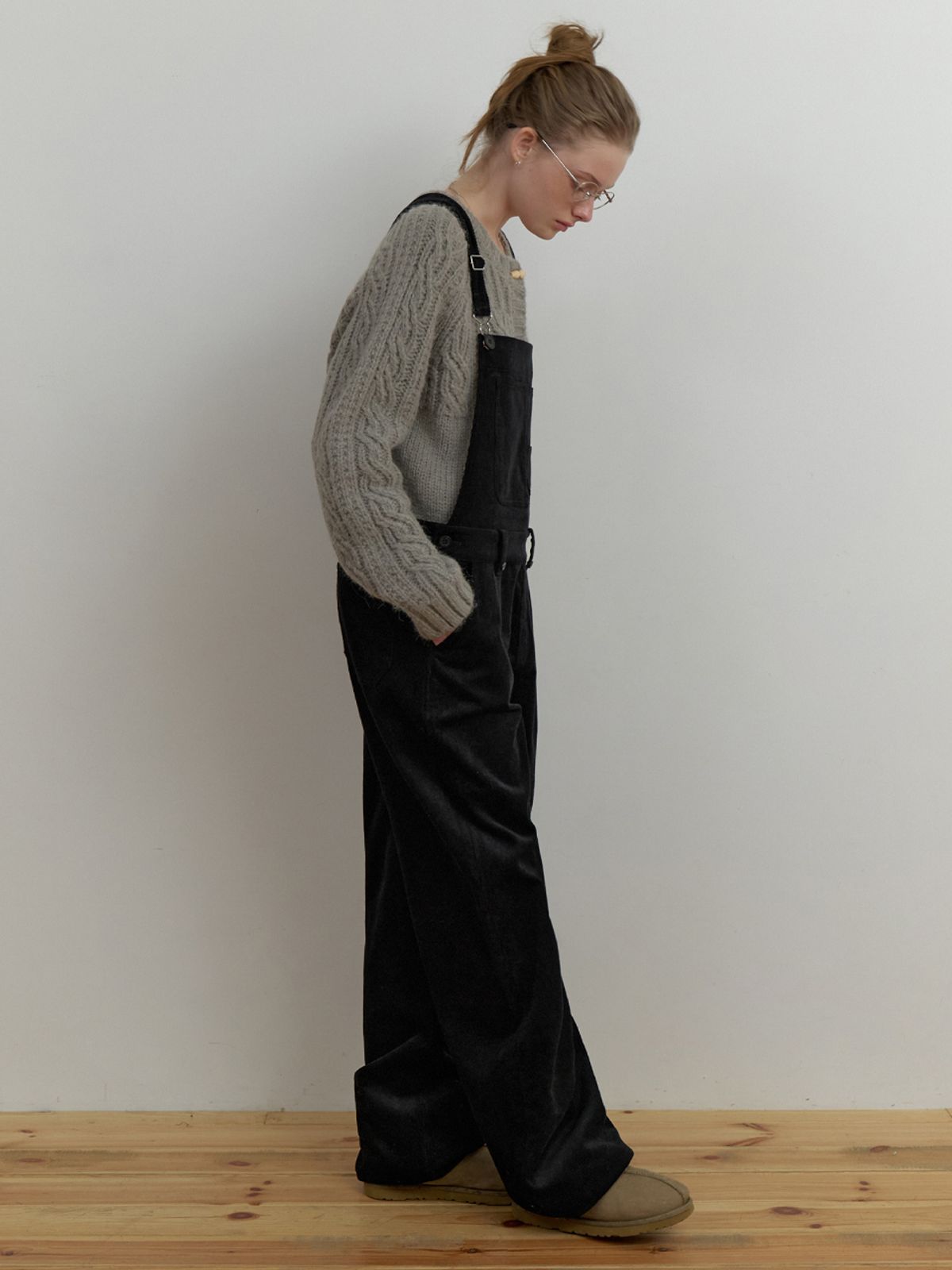 더미튼(THEMITTEN) Roo overall pants (black)
