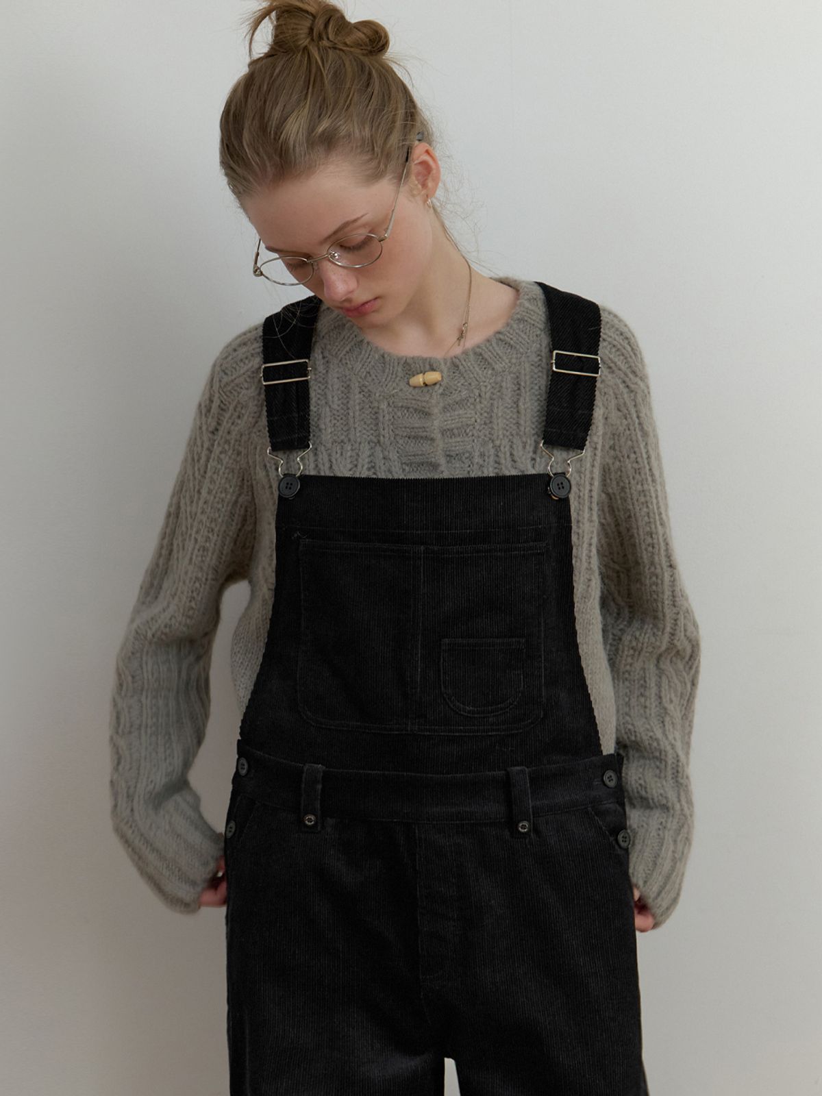더미튼(THEMITTEN) Roo overall pants (black)