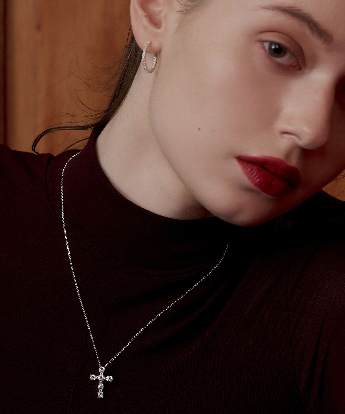 티오유(TOU) TT010 Shine Cross Necklace
