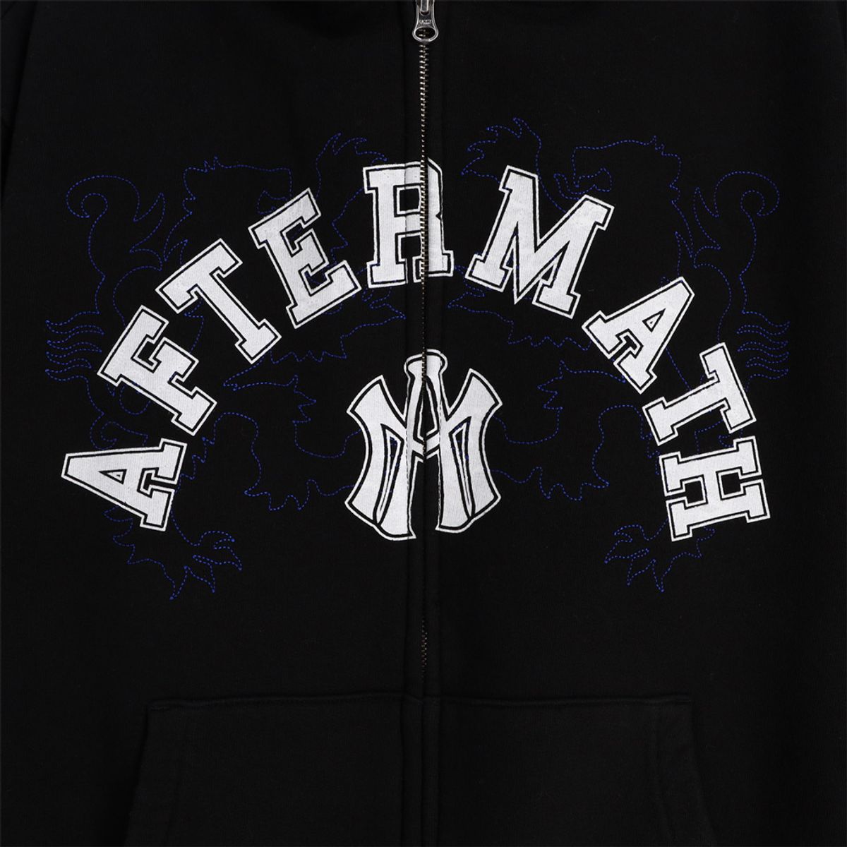 애프터매스(AFTERMATH) ATM LOGO ZIP HOODIE BLACK