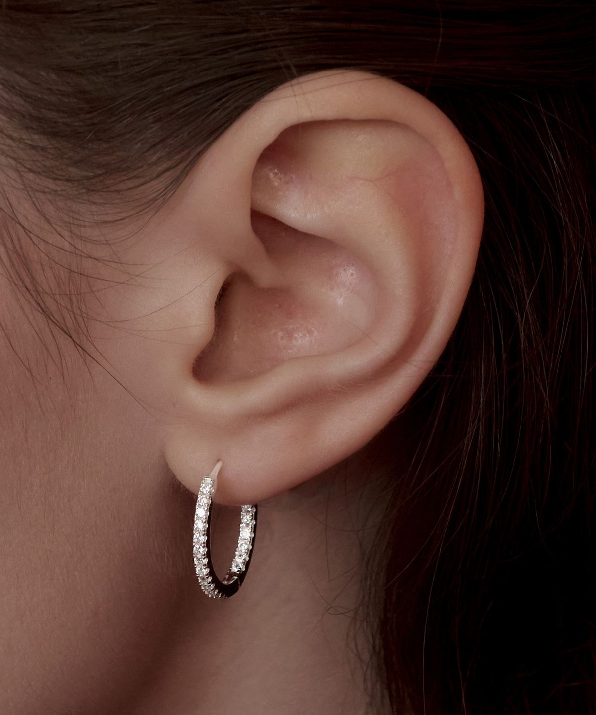 티오유(TOU) TT003 Shine Big Hoops Earrings