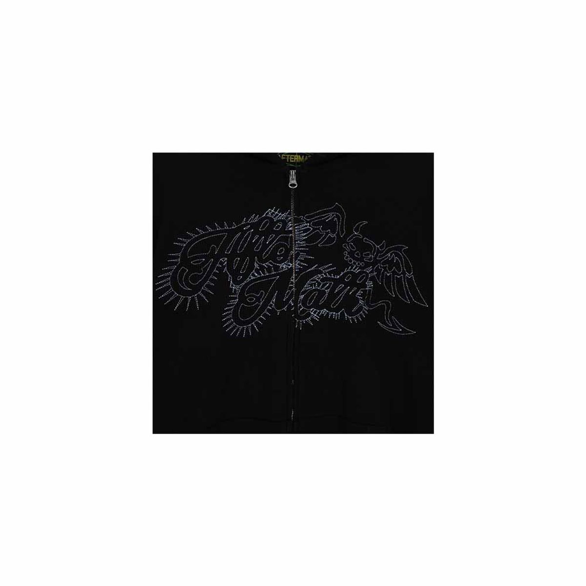 애프터매스(AFTERMATH) WAFFLE ZIP HOODIE BLACK