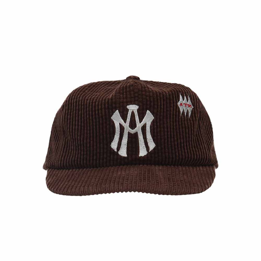MUSINSA公式 | Aftermath ATM LOGO CORDUROY BALL CAP BROWN