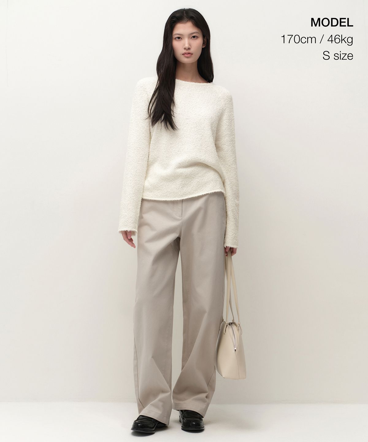 무신사 스탠다드 우먼(MUSINSA STANDARD WOMAN) 우먼즈 플러피 보트 넥 니트 [아이보리]