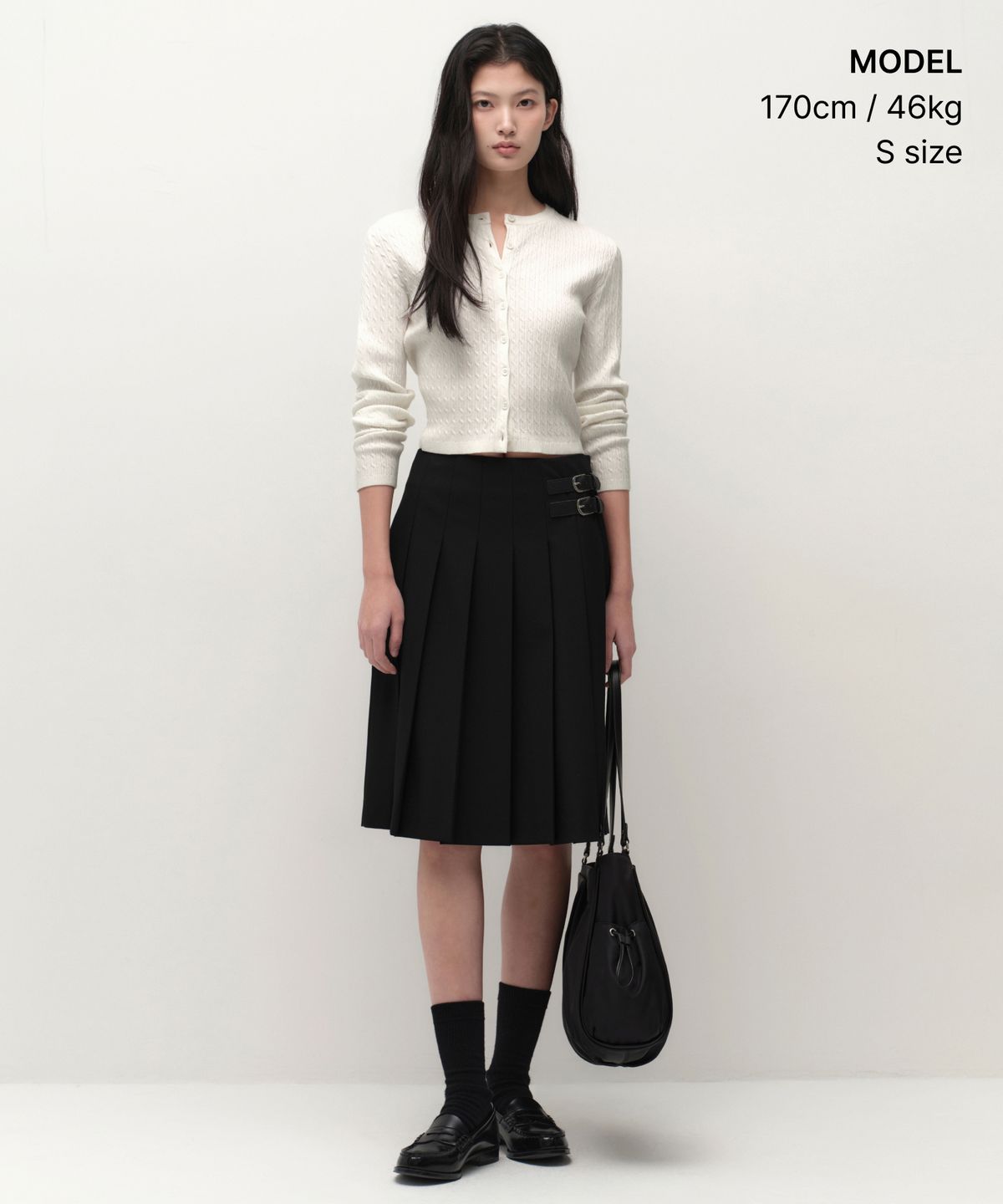 무신사 스탠다드 우먼(MUSINSA STANDARD WOMAN) 우먼즈 케이블 라운드 넥 가디건 [아이보리]