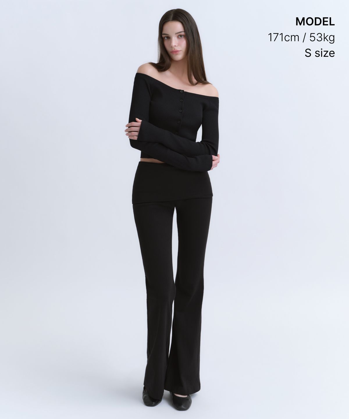 무신사 스탠다드 우먼(MUSINSA STANDARD WOMAN) 우먼즈 슬림 오프숄더 가디건 [블랙]