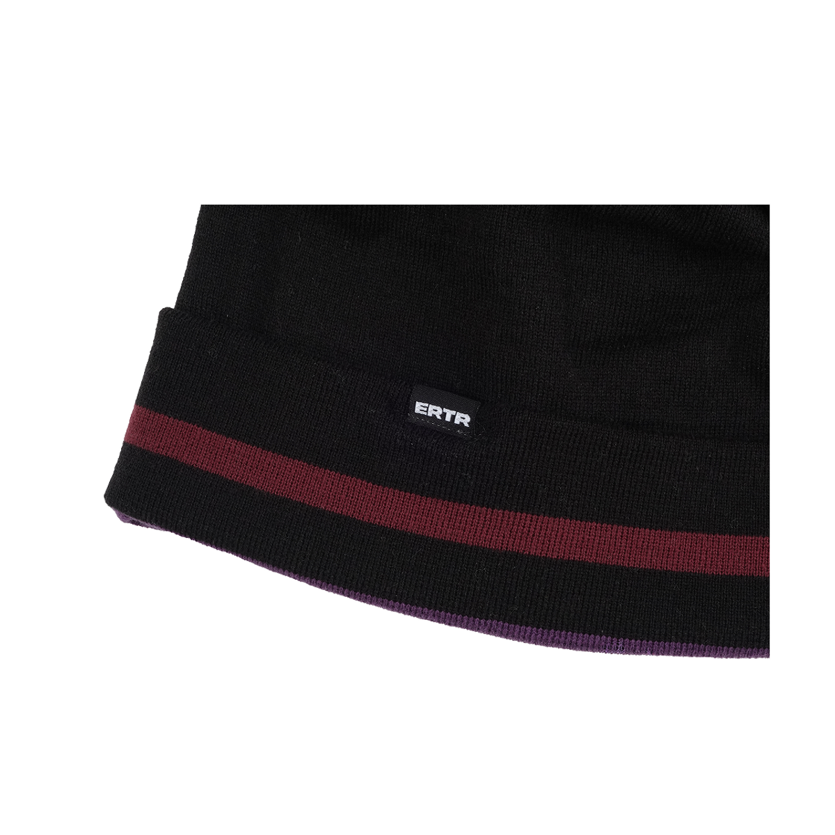 이알티알(ERTR) Reversible Stripe Beanie Burgundy