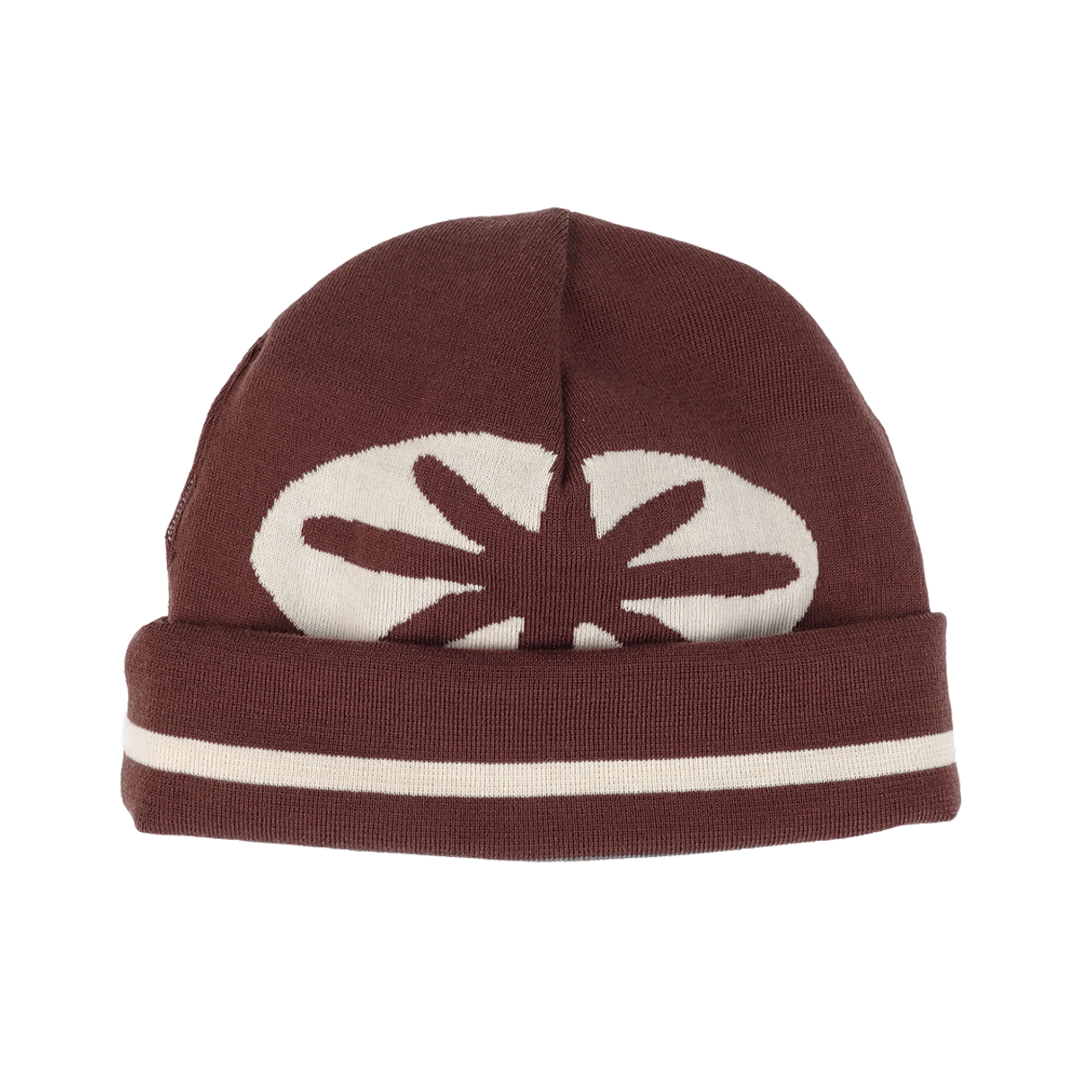이알티알(ERTR) Reversible Stripe Beanie Brown