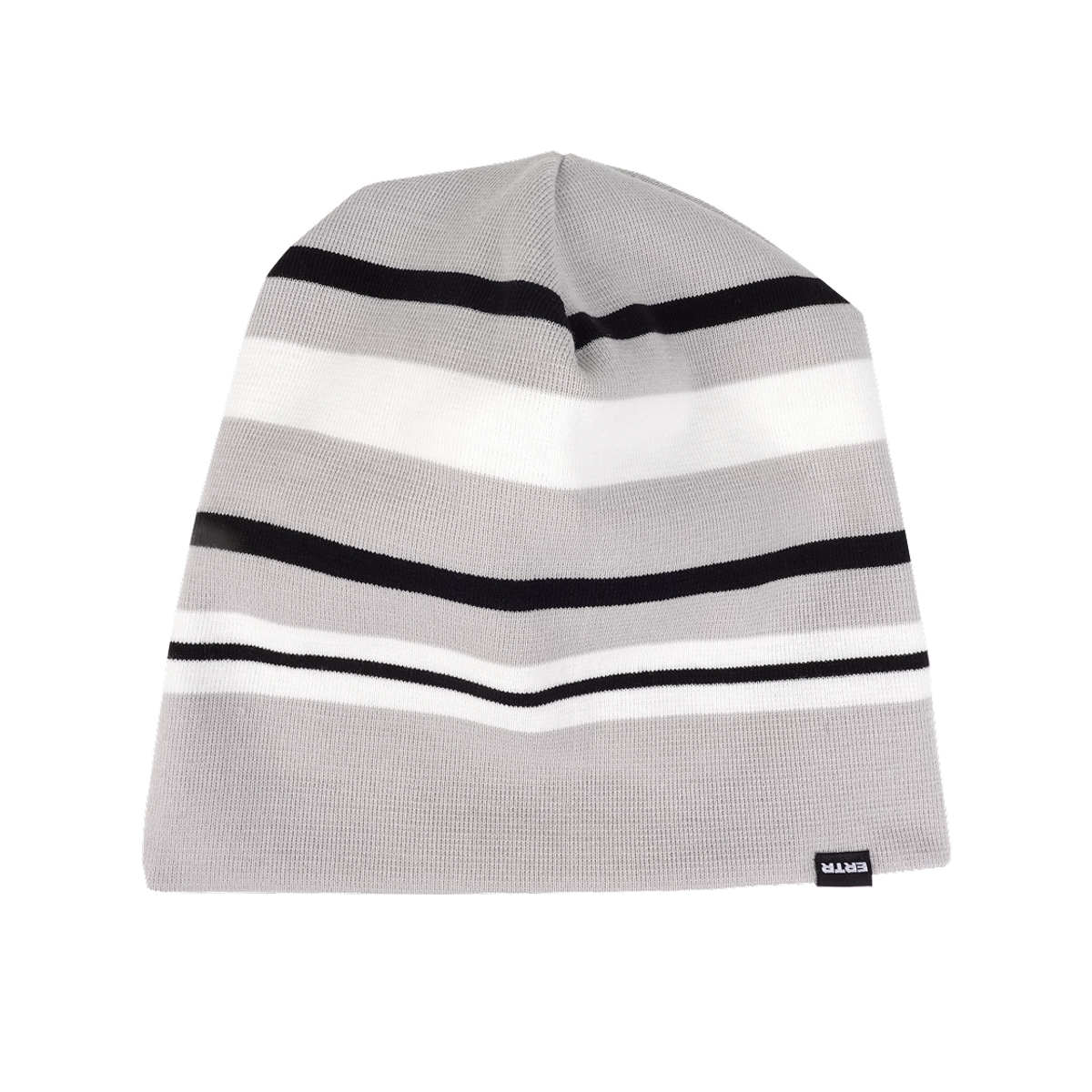 이알티알(ERTR) Reversible Stripe Beanie Light Grey