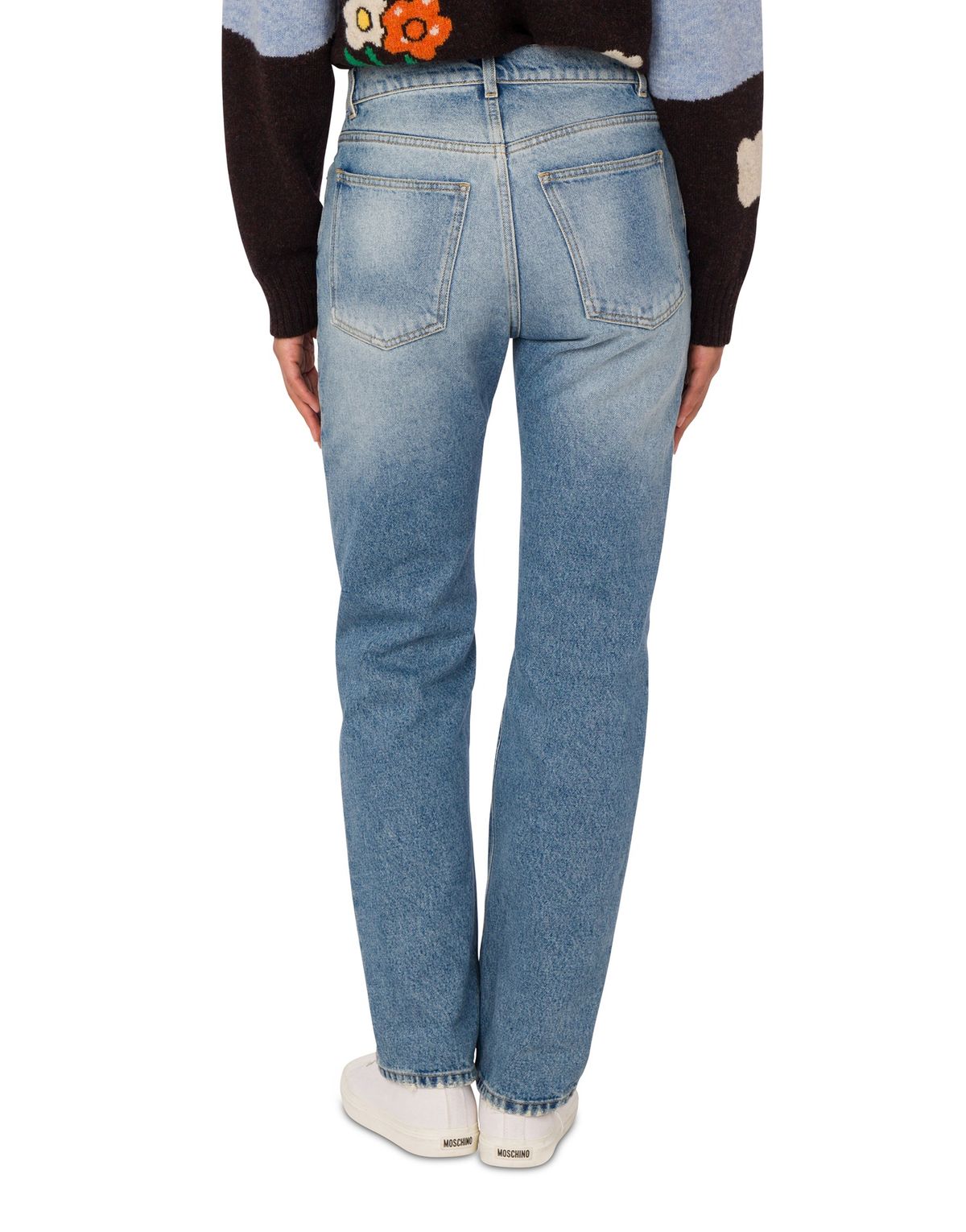 모스키노(MOSCHINO) 패치워크 데님 팬츠_우먼