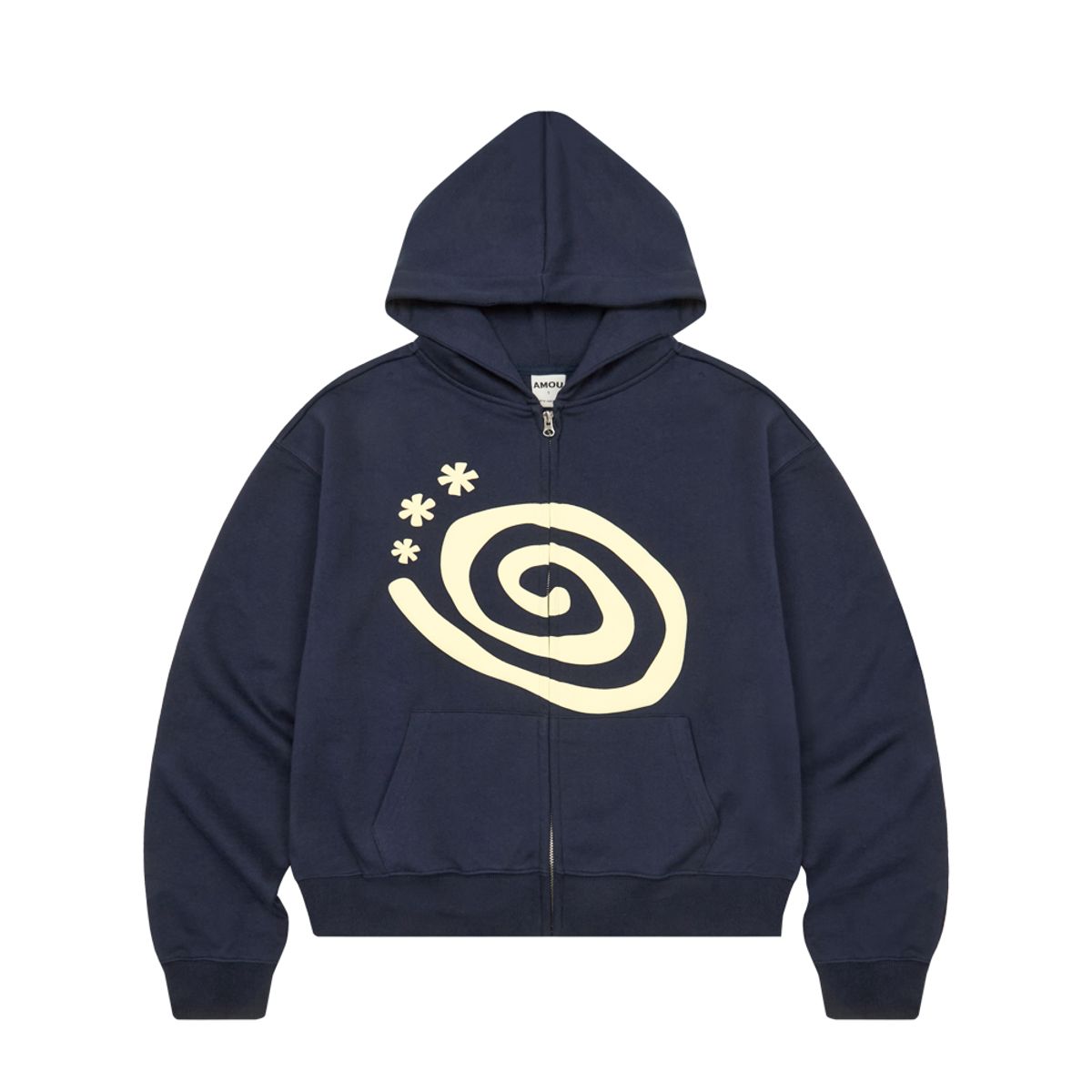 아모우(AMOU) Molly Hoodie Zip Up NAVY