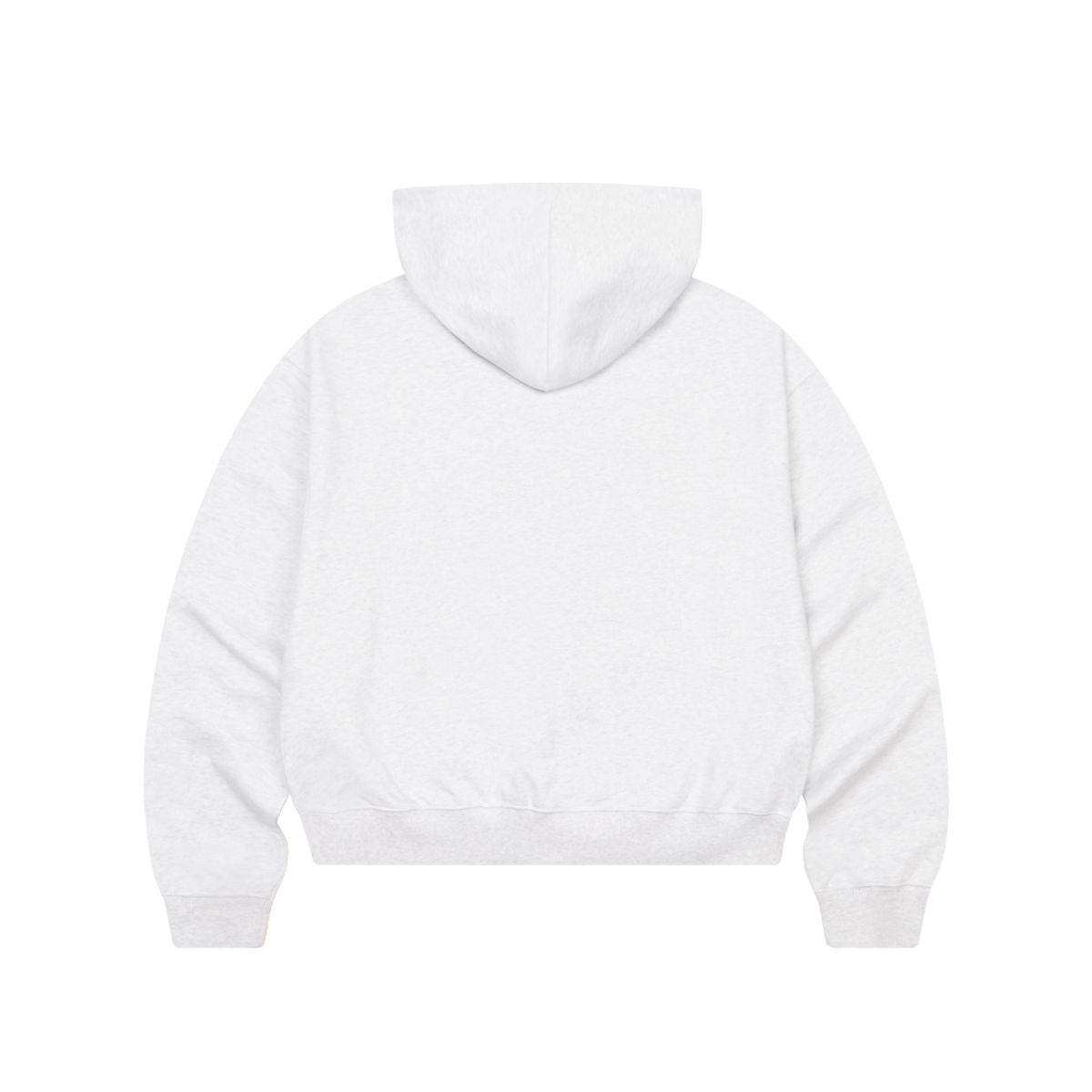 아모우(AMOU) Molly Hoodie Zip-Up WHITE MELANGE