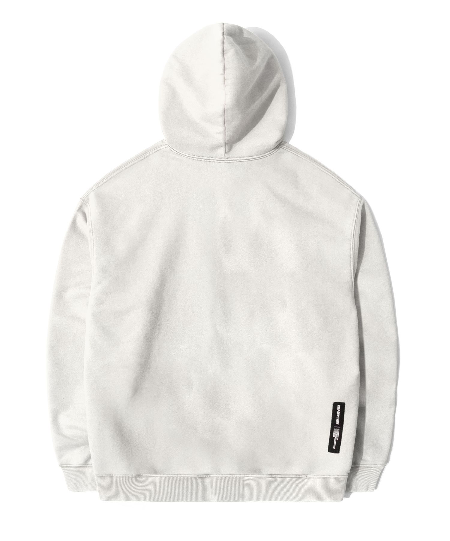 MUSINSA公式 | QT8 GARMENTS RG Bliss Washed Zip-up hoodie (Ecru)