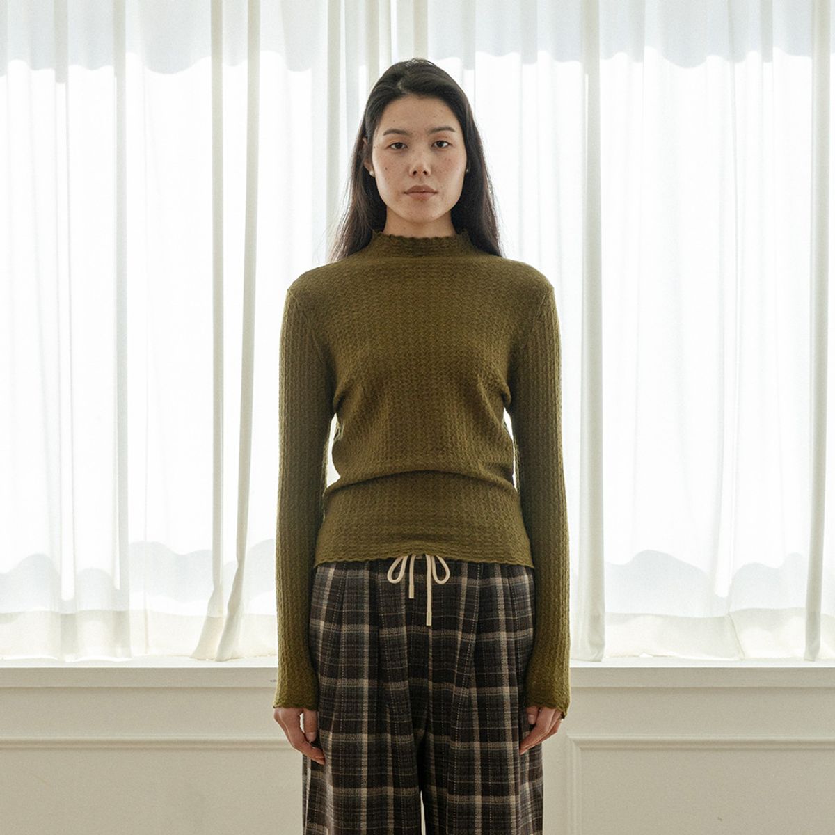 랭썬(LANGSON) LS_Pattern fantasy knit top_3color