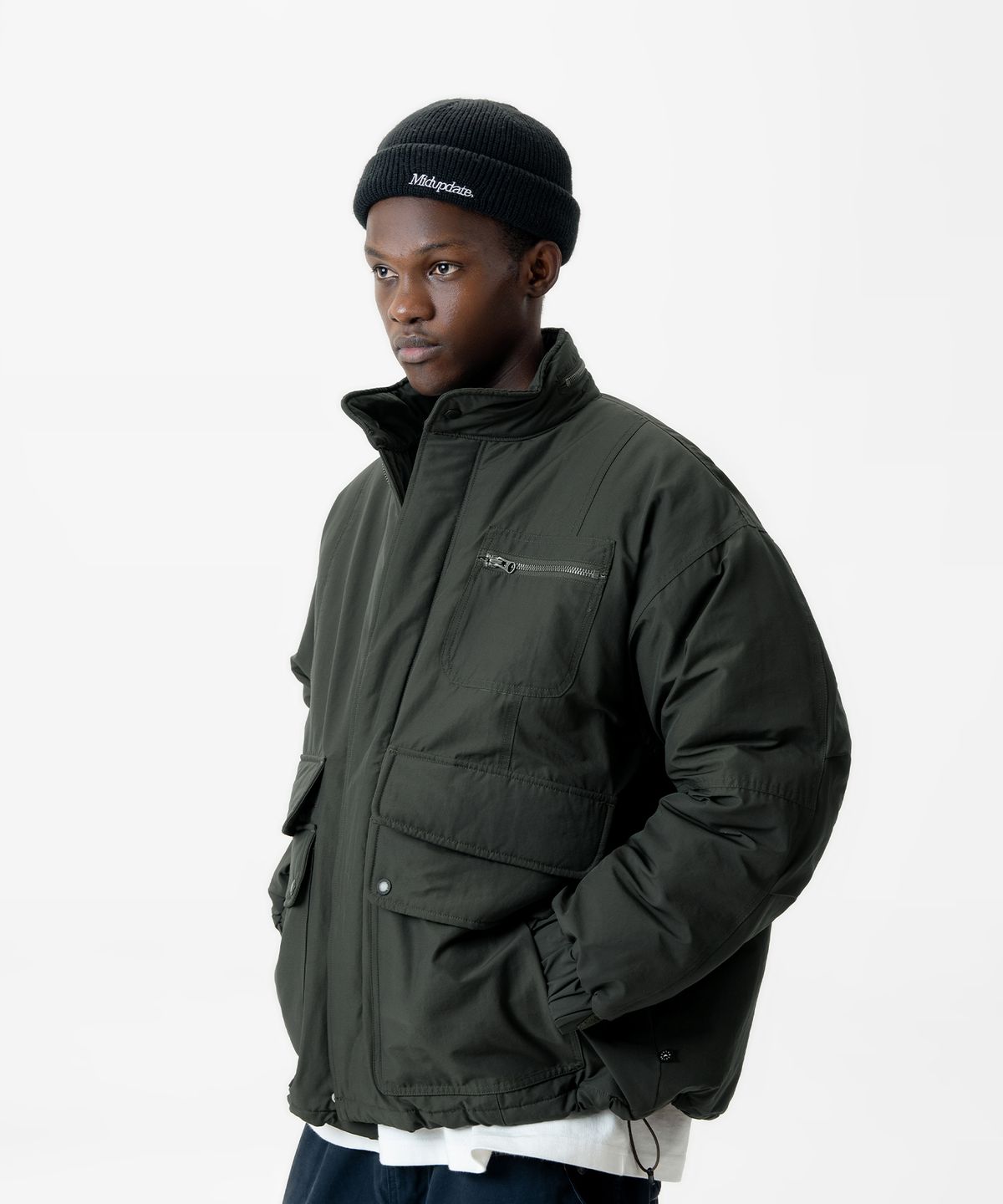 미드업데이트(MIDUPDATE) Utility Bomber Jacket_2color
