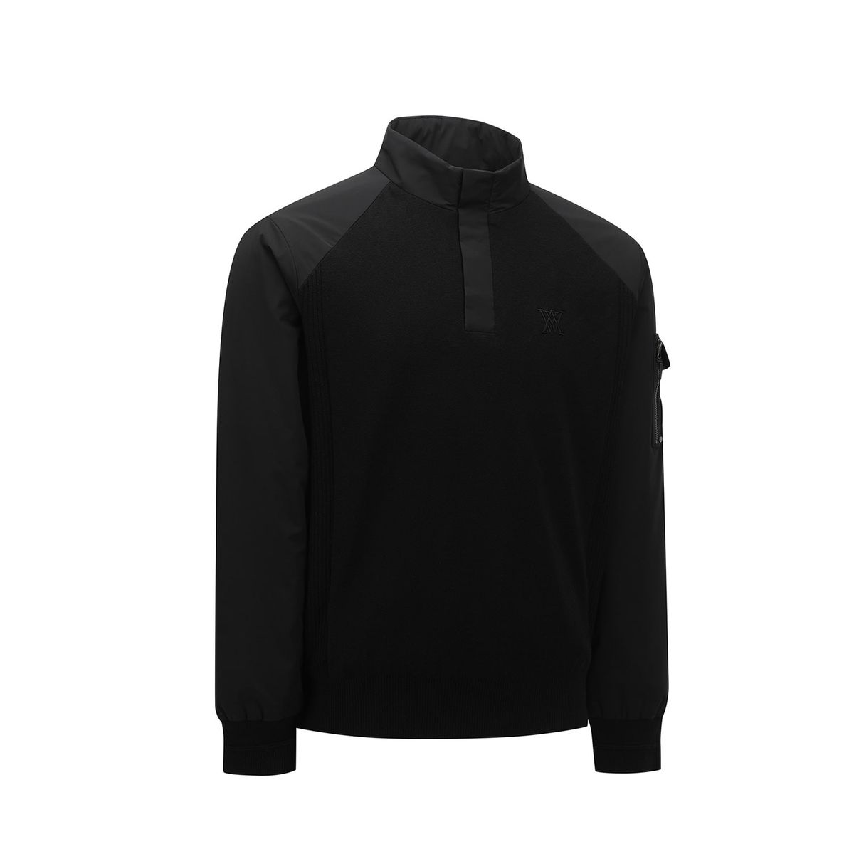 어뉴골프(ANEW GOLF) M PERFORMANCE WIND BLOCK HYBRID PULLOVER_BK