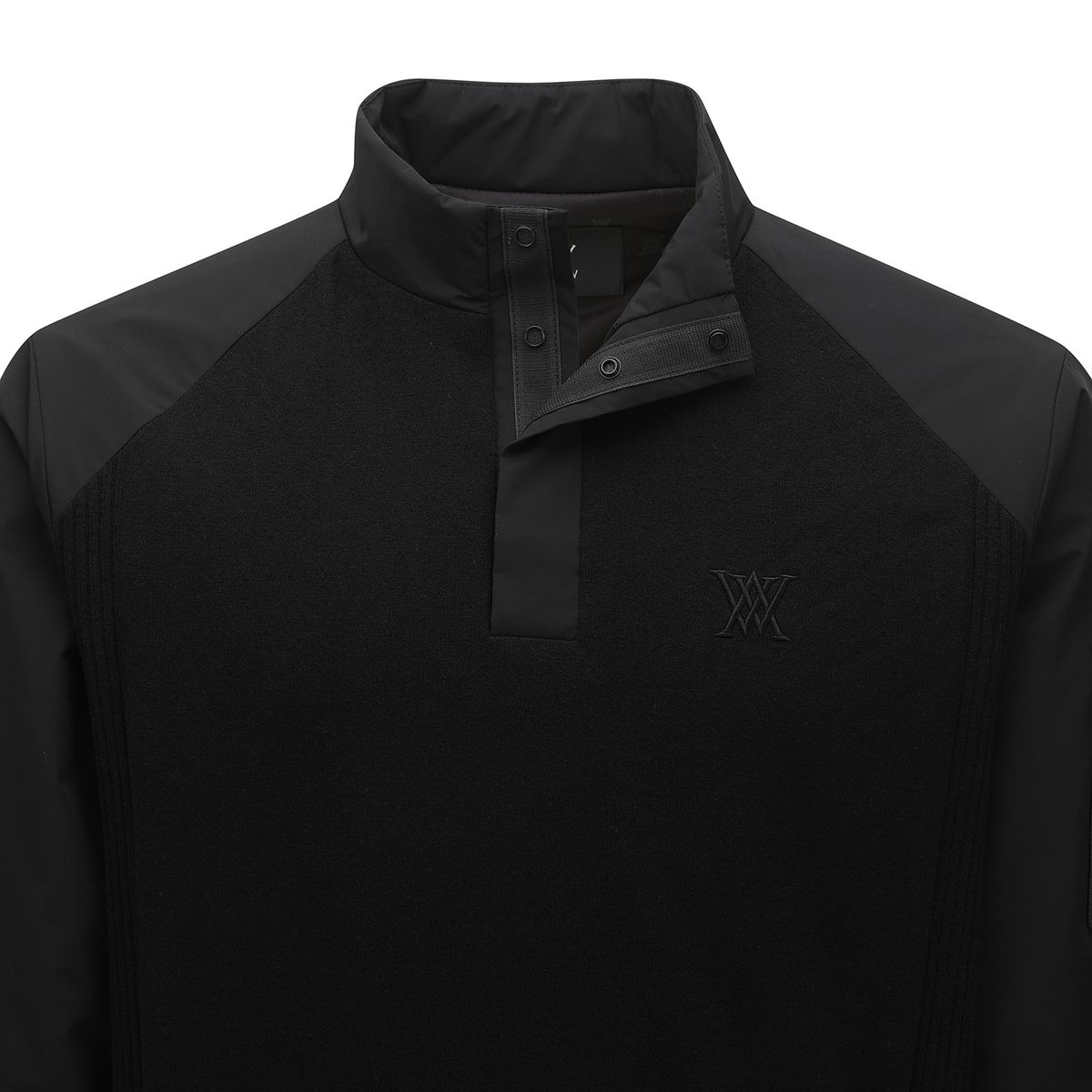 어뉴골프(ANEW GOLF) M PERFORMANCE WIND BLOCK HYBRID PULLOVER_BK