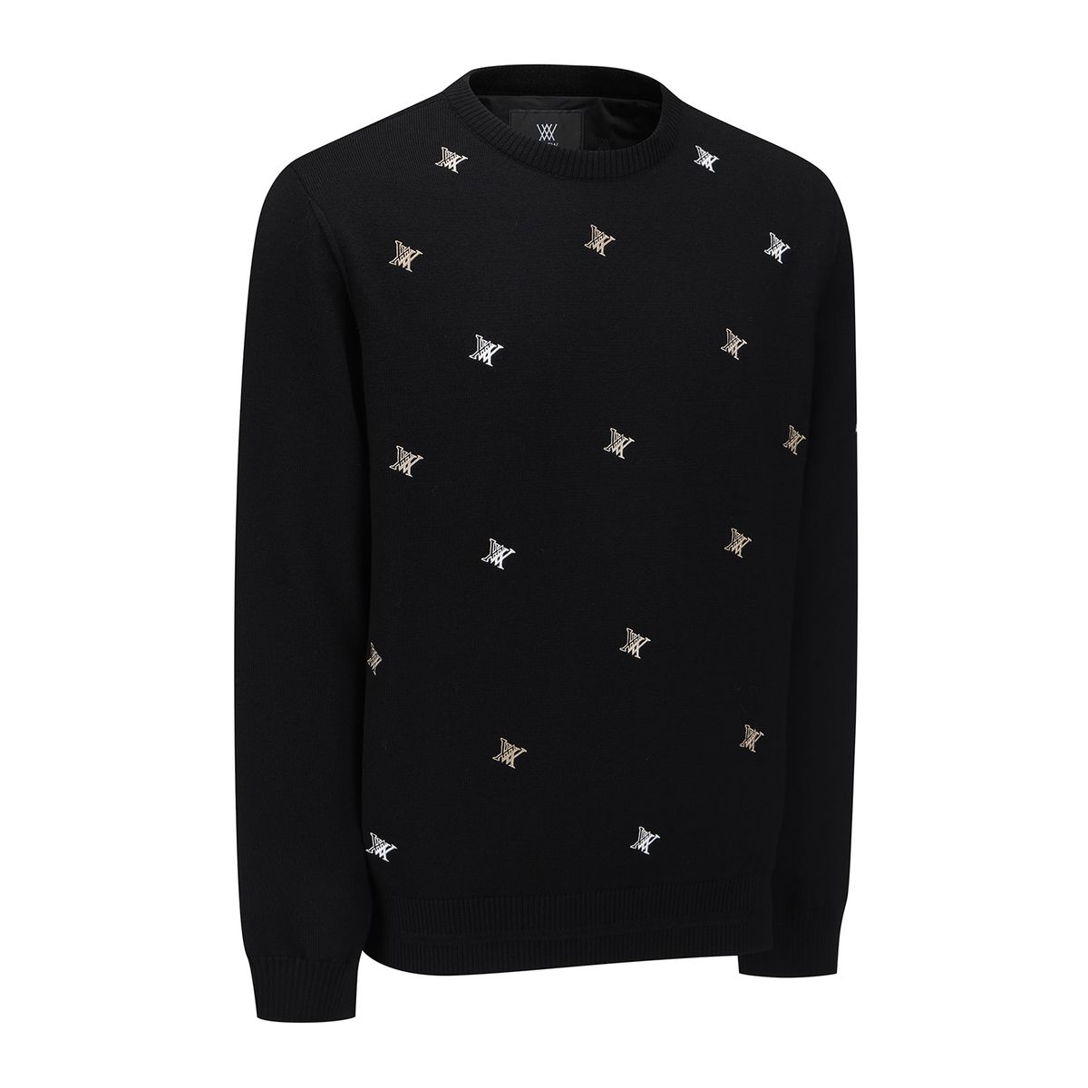 어뉴골프(ANEW GOLF) M LOGO PATTERN WIND BLOCK PULLOVER_BK