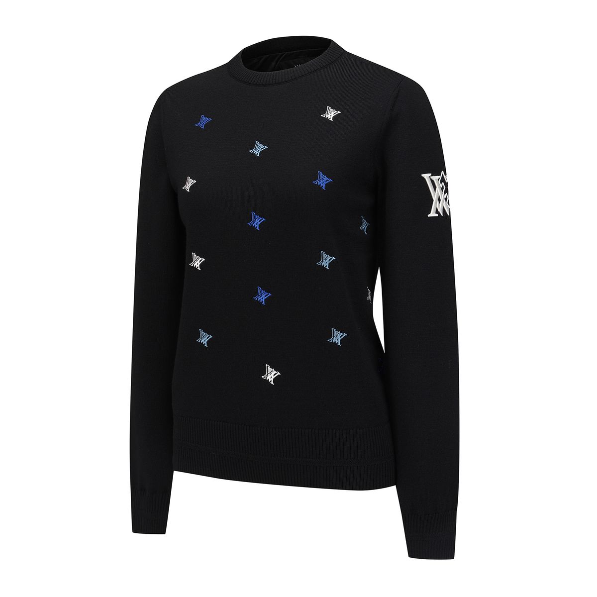 어뉴골프(ANEW GOLF) W LOGO PATTERN WIND BLOCK PULLOVER_BK
